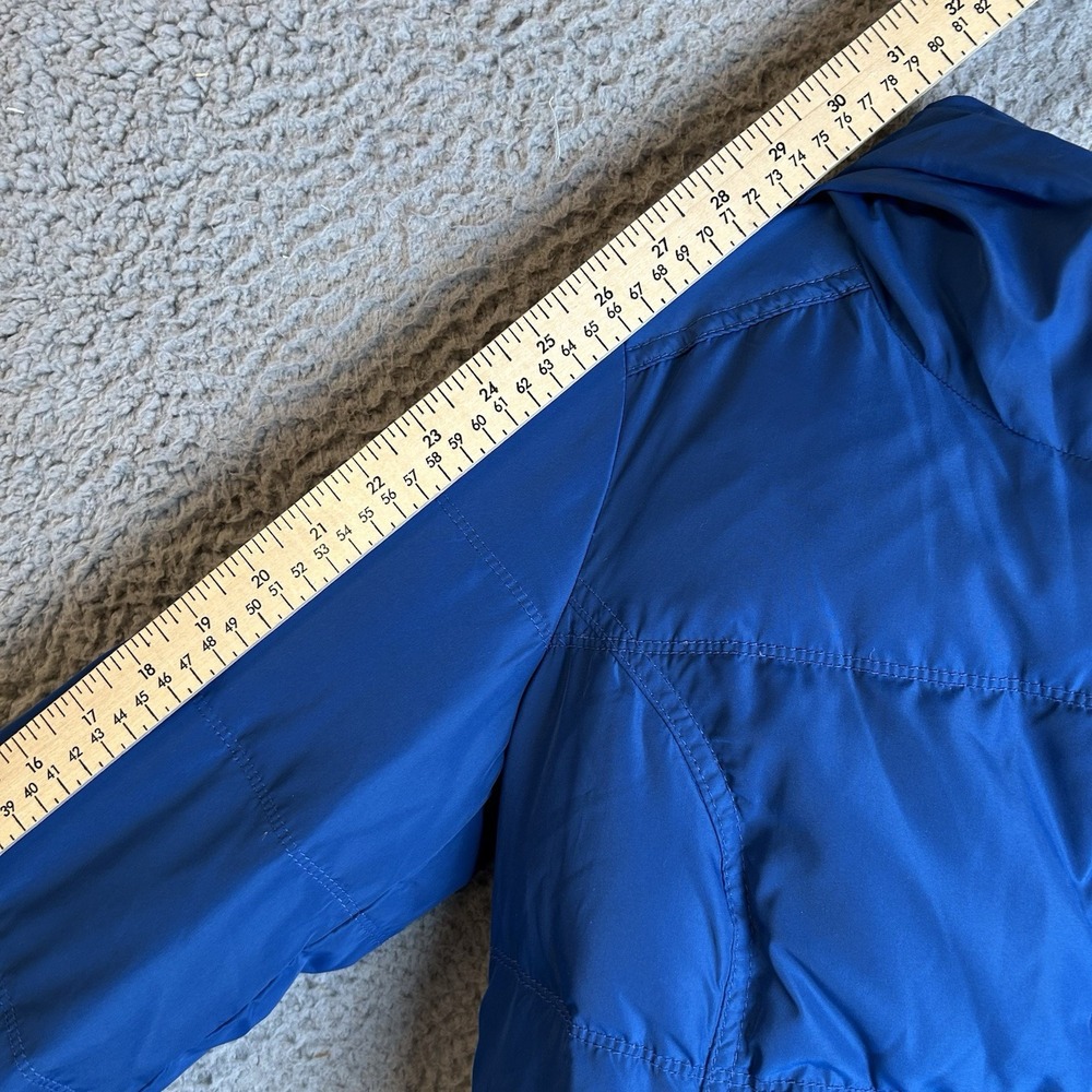 ABERCROMBIE & FITCH Y2K Hooded Puffer Jacket Women's Size Small Blue - Picture 8 of 8